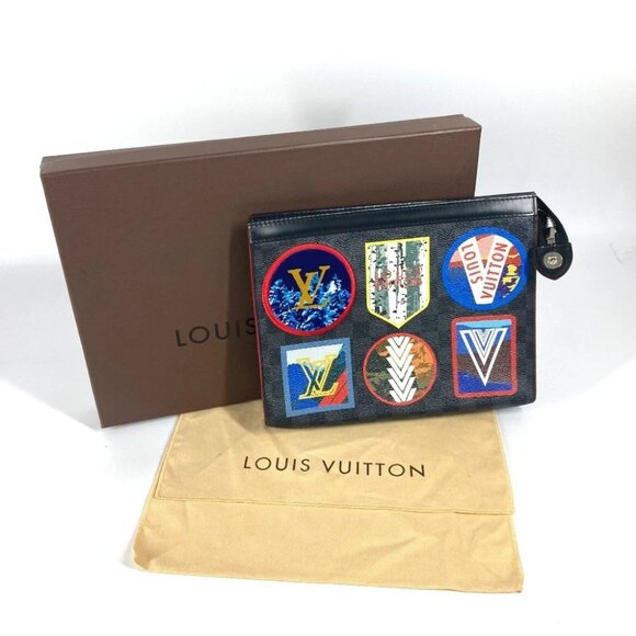 LOUIS VUITTON N60134 Damier Graphite LV Alps Pochette-Voyage MM Clutch bag - Picture 10 of 16